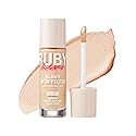 Ruby Kisses Glowy Skin Filter Foundation - All-in-1 Primer, Skin Tint & Highlighter, Hydrating Light Coverage with Squalane, Natural Dewy Finish Beauty & Personal Care Ruby Kisses