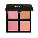 e.l.f. Cosmetics Powder Blush Palette, Four Blush Shades for Beautiful, Long-Lasting Pigment, Light Beauty & Personal Care e.l.f.