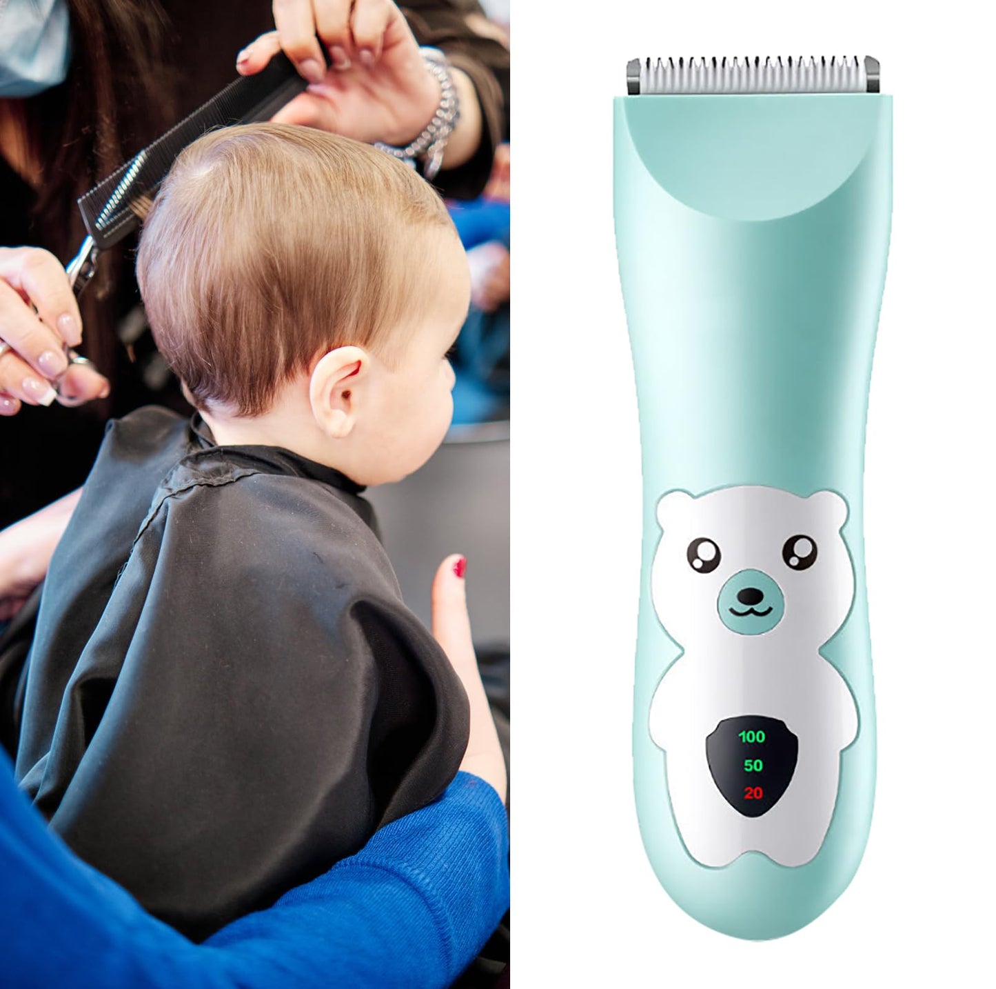 Dioche Baby Hair Clippers Ultra Quiet, Safe Electric Hair Trimmer for Kids & Infants, Low Noise Hair Cutting Kit for Children, Cordless Portable Hair Beauty and Personal Care Dioche