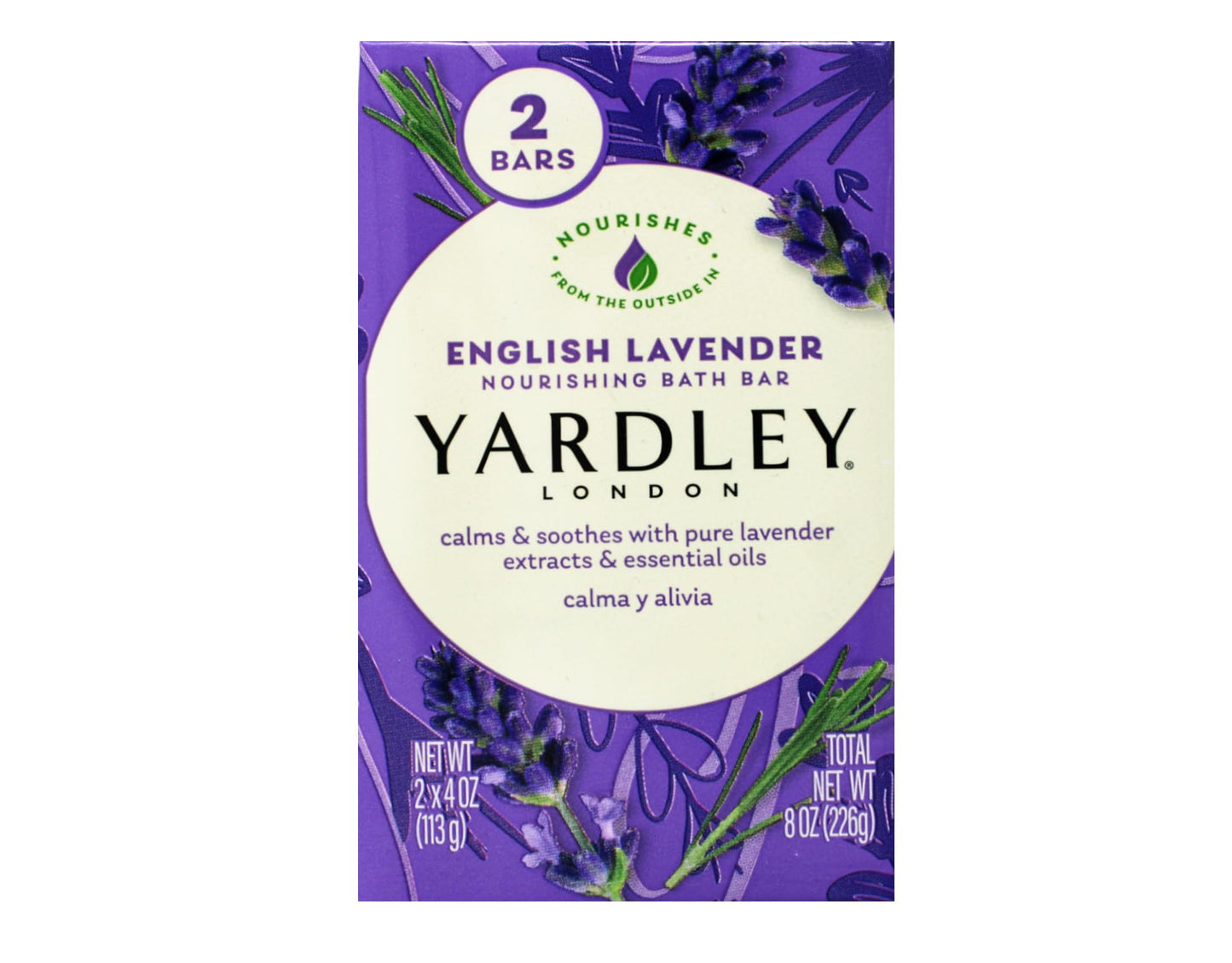 Yardley London English Lavender Nourishing Bath Bar Soap, Calming and Soothing with Essential Oils, 6 Boxes (2 Bars Each, 4 oz Per Bar) Beauty & Personal Care Yardley
