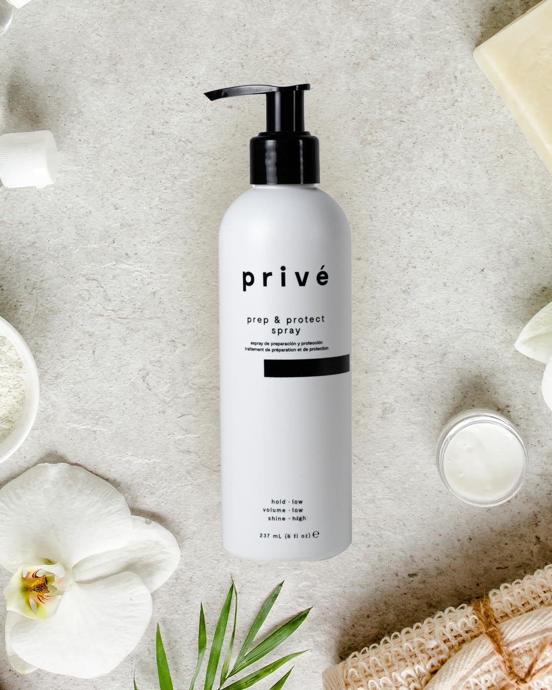 Privé Prep & Protect Blow Dry Hair Cream - Lightweight Hair Styling Cream with Heat Protection - Jojoba, Green Tea & Kukui Oil Help Strengthen Beauty & Personal Care Prive