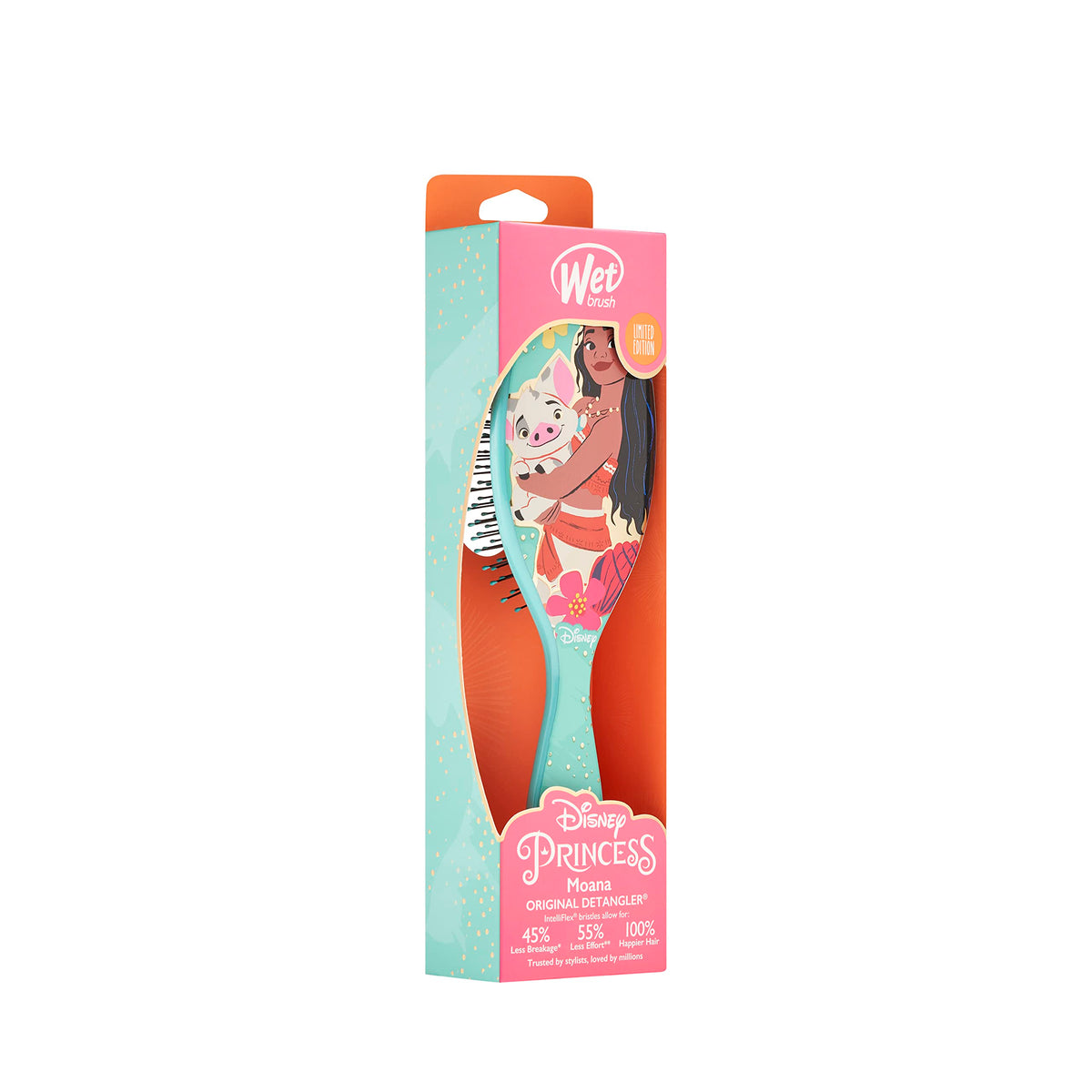 Wet Brush Original Detangler Brush - Moana & Pua, Ultimate Princess Celebration - All Hair Types - Ultra-Soft Bristles Glide Through Tangles with Ease Beauty & Personal Care Wet Brush