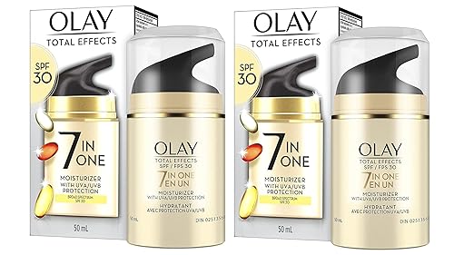Olay Facial Moisturizing Lotion SPF 30 Total Effects for Dry Skin, 7 Benefits including Minimize Pores, Anti-Aging, 1.7 oz (Pack of 2) Beauty & Personal Care Olay