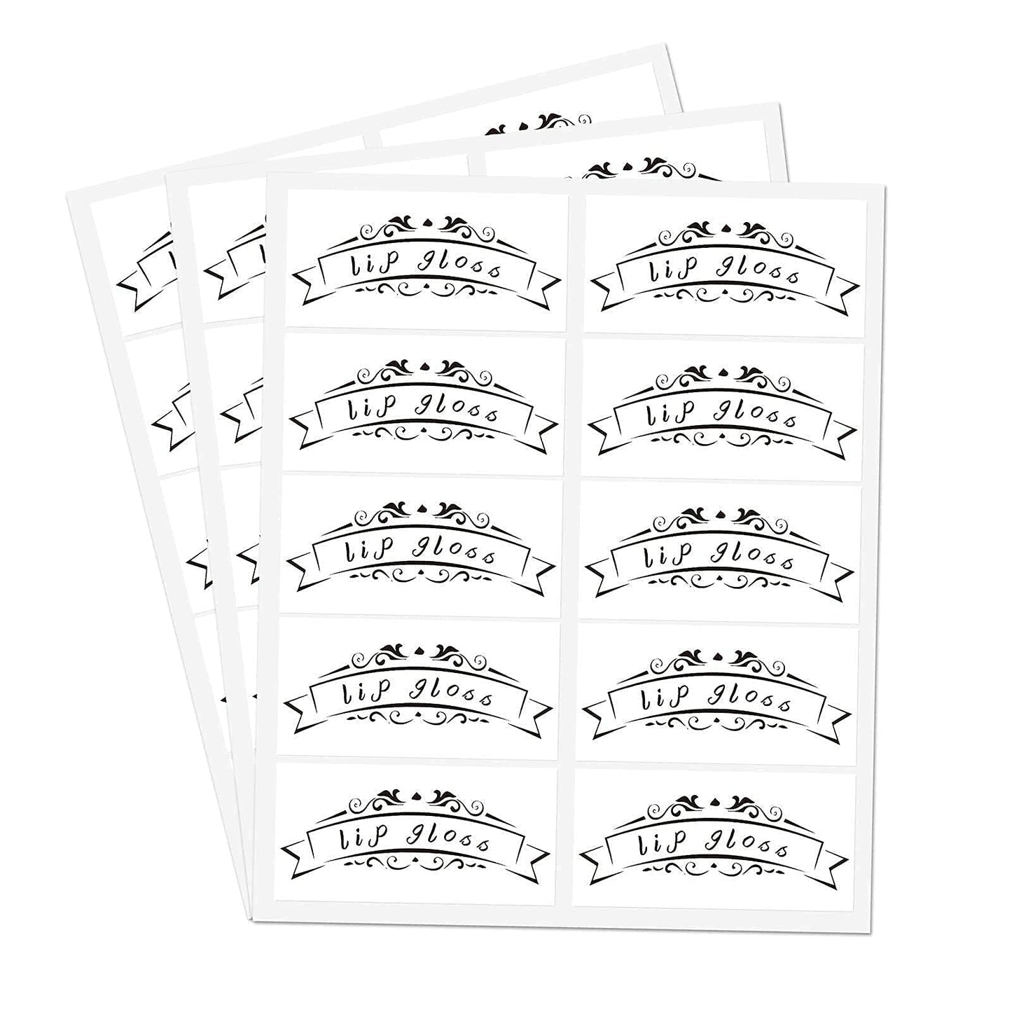 Lip Gloss Tube Stickers,2x1 Inch Clear Roller Bottles Stickers,Waterproof Label for Personalized DIY Lip Gloss Bottle,200 Pcs Per Pack Beauty & Personal Care Besttile