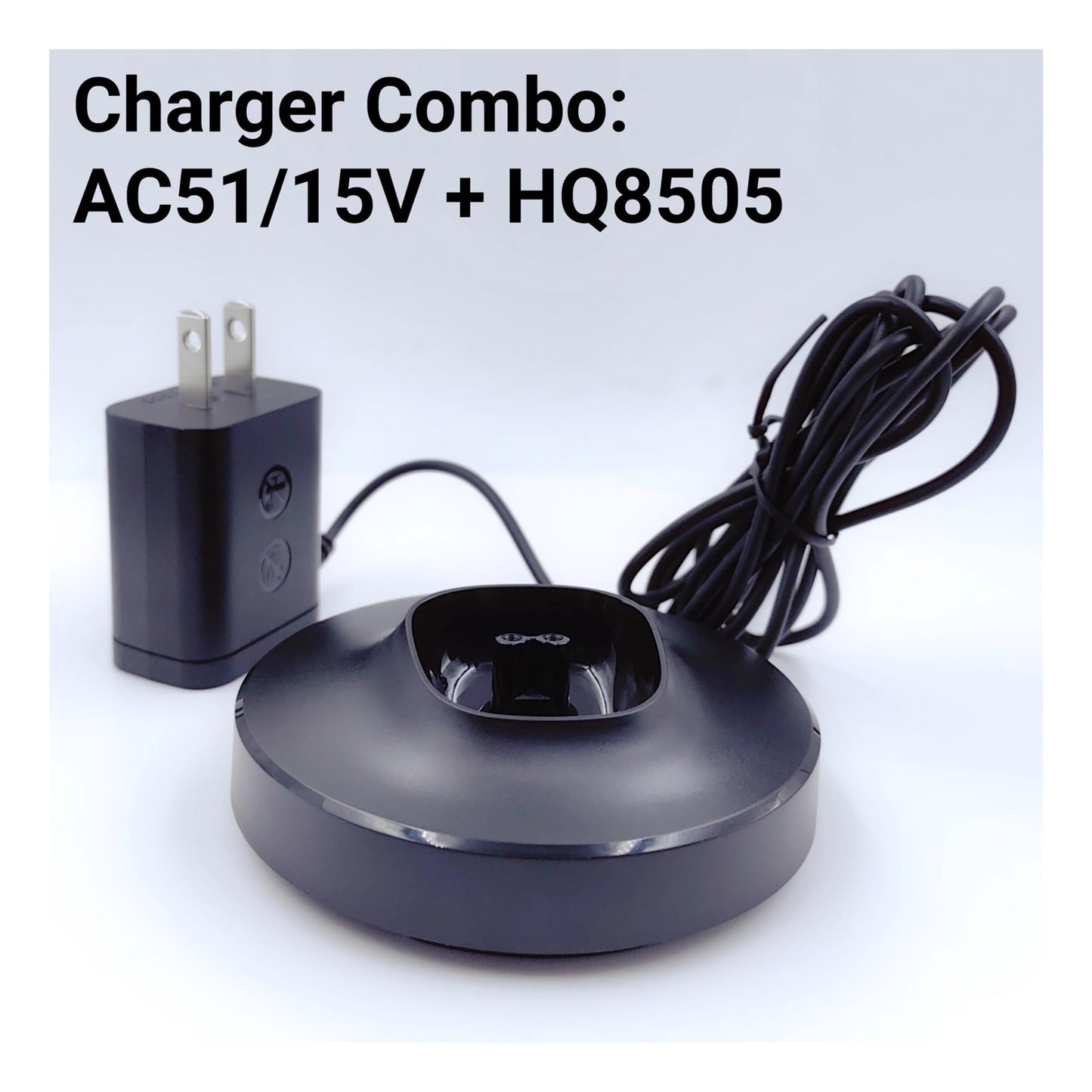 AC51/15V Charging Stand Base with HQ8505 Charger Cord?Compatible for Philips?Compatible for Honeycomb?Series 5000 7000 9000 Shaver S5531(US Plug) Beauty and Personal Care KNVZNWFF
