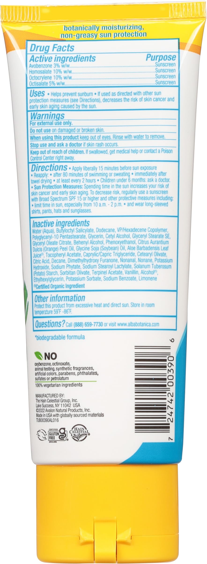 Alba Botanica Sunscreen Lotion, Sport, SPF 50, Island Vibe, 3 oz Beauty & Personal Care Alba Botanica