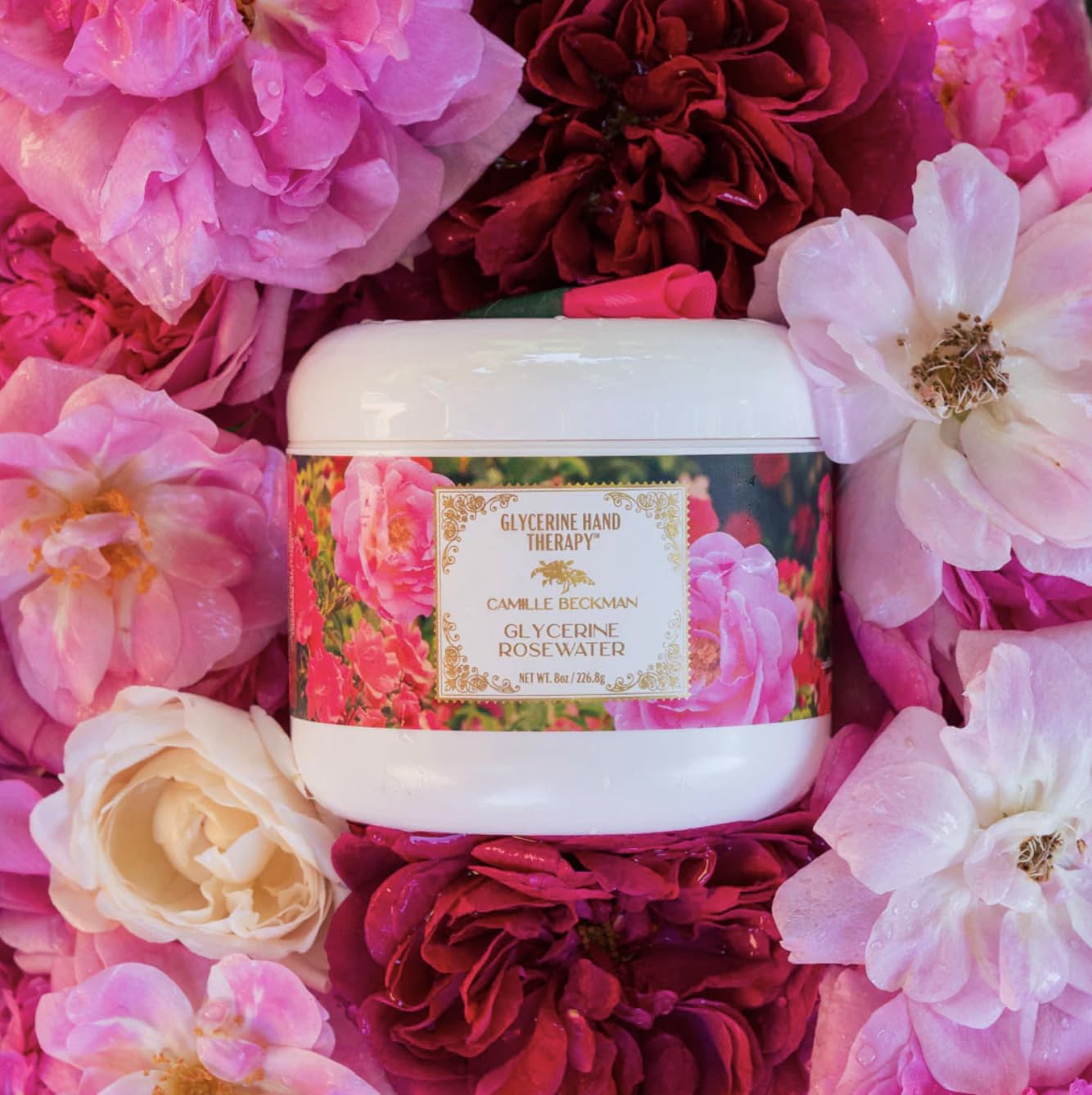 Camille Beckman Glycerine Hand Therapy Cream, Glycerine Rosewater, 8 Ounce Beauty & Personal Care Camille Beckman