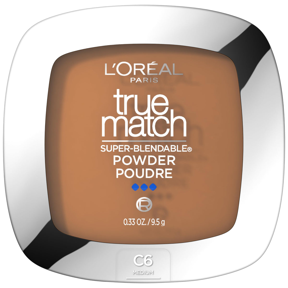 L'Oreal Paris True Match Super Blendable Oil Free Powder Foundation, C6 Medium, 0.33 oz, Packaging May Vary Beauty & Personal Care L'Oreal Paris