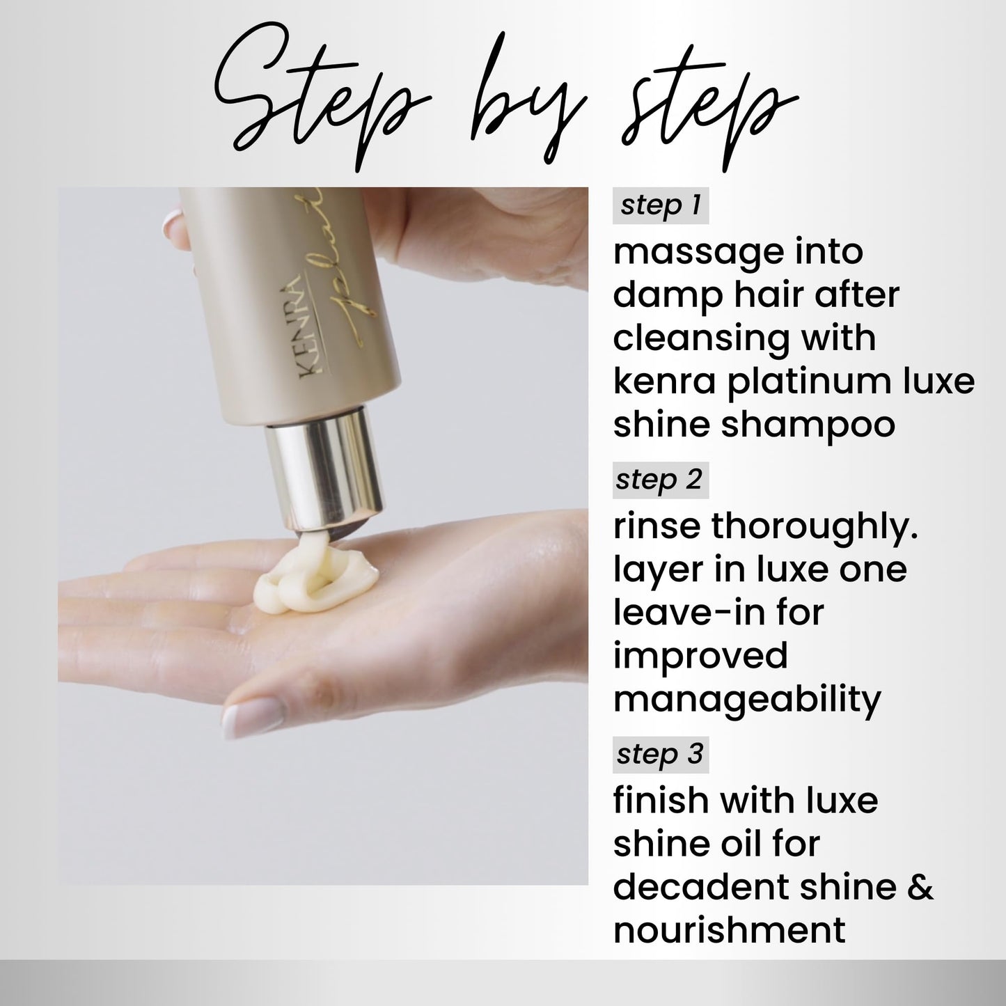 Kenra Professional Platinum Luxe Shine Conditioner | Gold Enriched | Rich, Shine-Enhancing Daily Conditioner | Revitalies for Improved Manageability Beauty & Personal Care Kenra