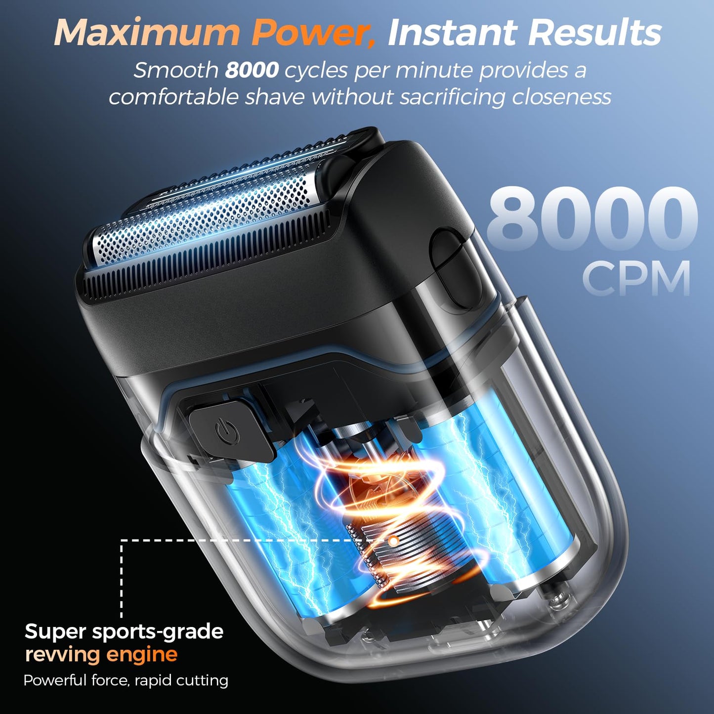 VYLTO Electric Foil Shavers for Men- New Version Mini Electric Razor with 3D Floating Heads & Precision Blades, Portable Cordless Electric Shaver IPX7 Beauty and Personal Care Vylto