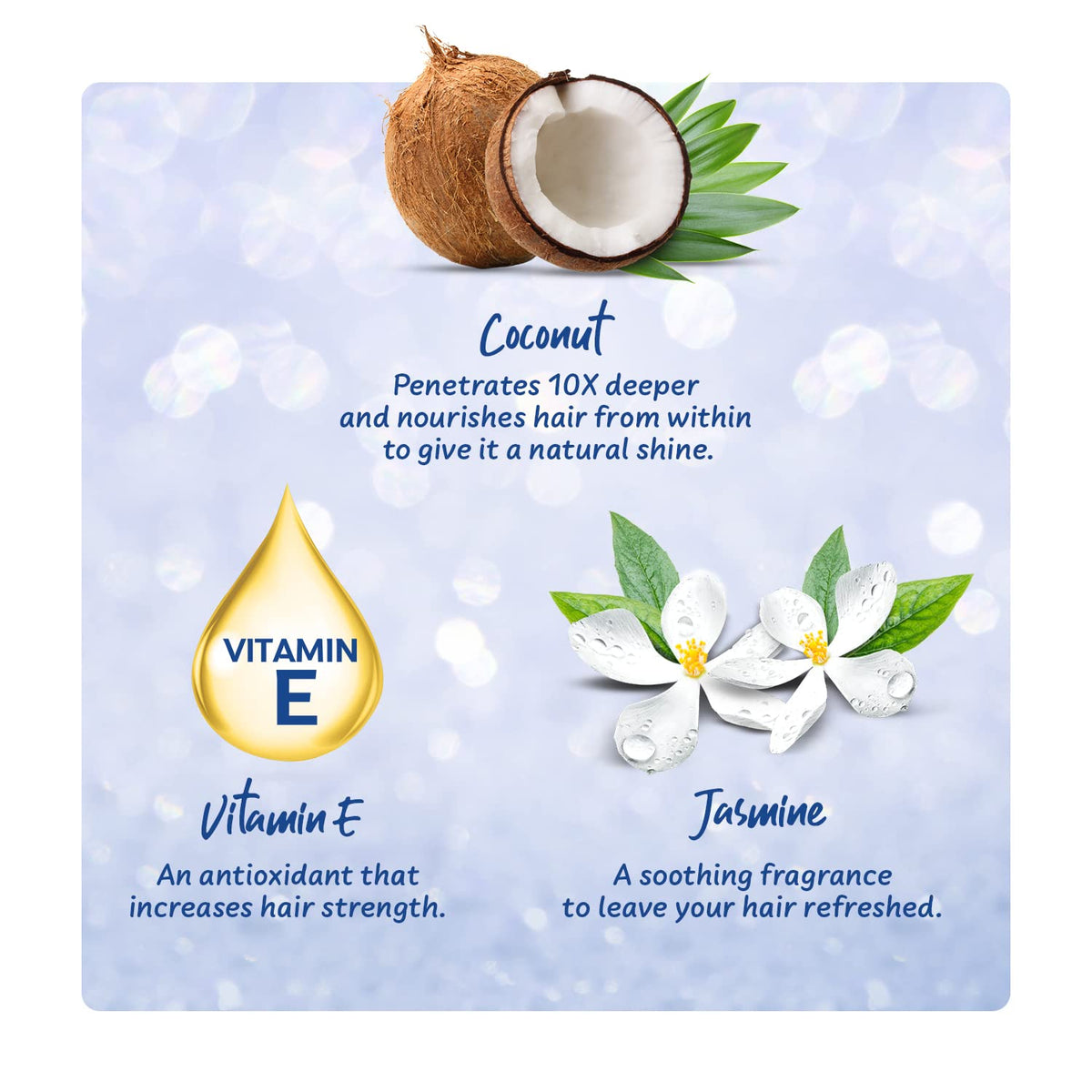 Parachute Advansed Jasmine Enriched Coconut Hair Oil with Vitamin-E | For Scalp Nourishment| Stronger, Softer, Silkier Hair |Non-Sticky | All Hair
