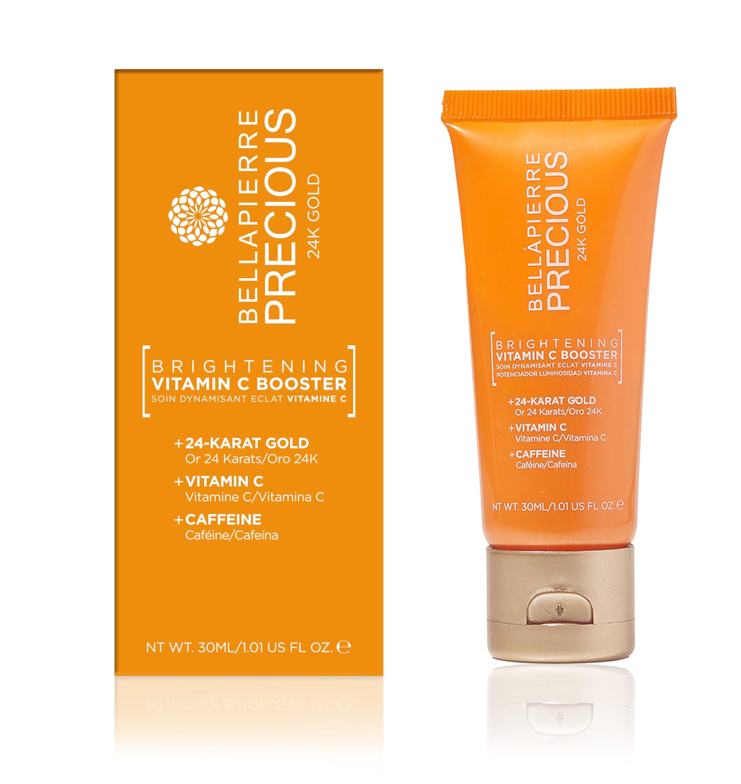 Bellapierre Precious 24K Vitamin C Booster Serum - Brightening Face Serum with Caffeine & Gold, Lightweight Hydrating Glow Serum for Radiant Skin Beauty & Personal Care bellapierre
