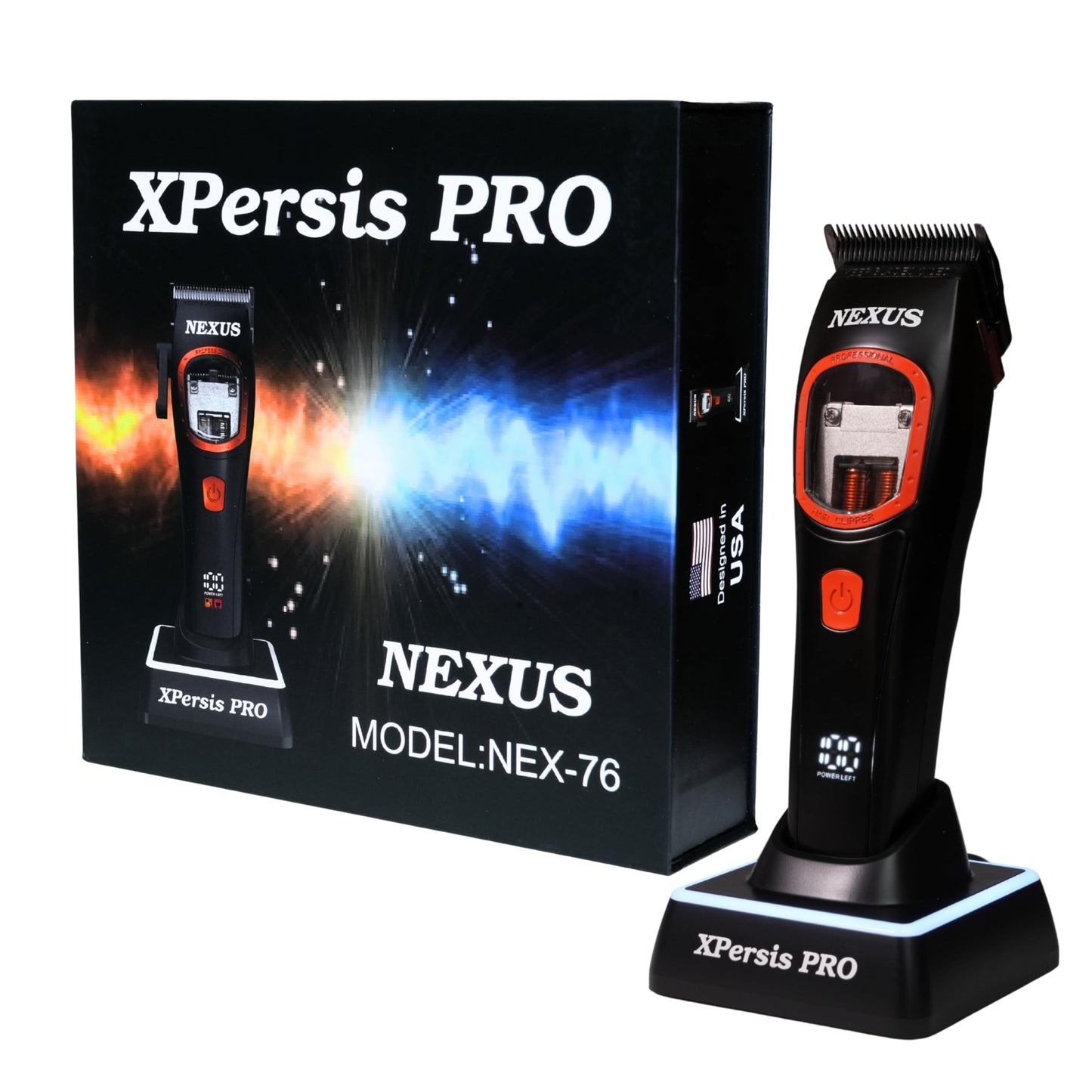 XPERSIS PRO Nexus Barber Hair Clipper and Trimmer for Men Vector Motor Dual Coil 9000 RPM Low Vibration Beauty and Personal Care XPERSIS