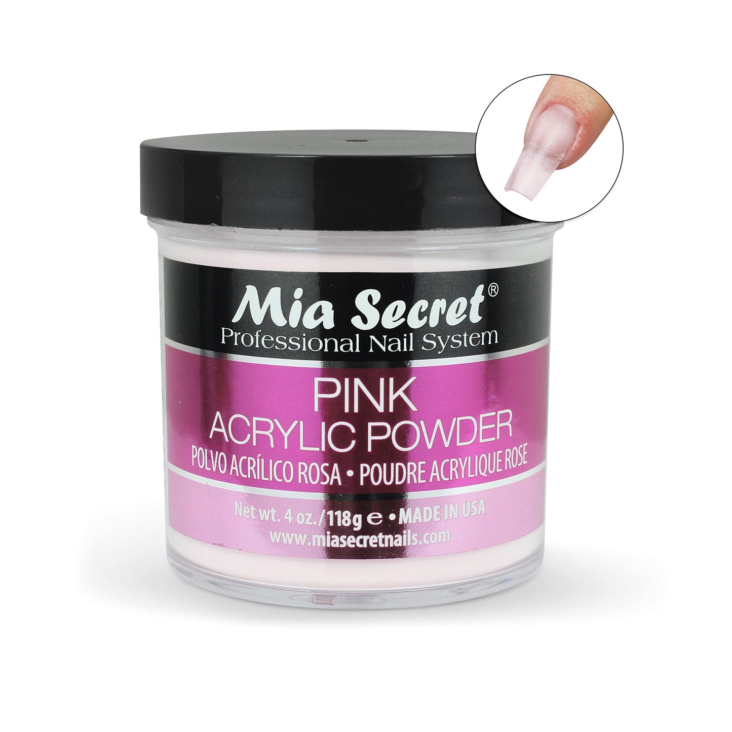 Mia Secret Pink Acrylic Powder 4 oz. Beauty & Personal Care Mia Secret