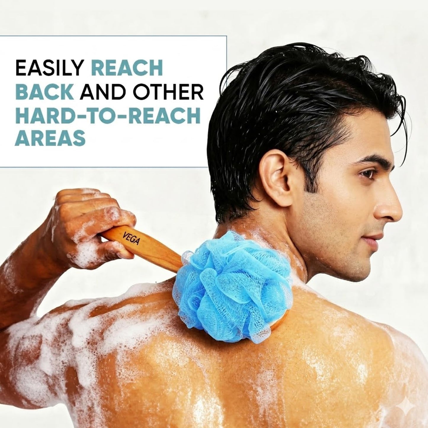 Vega Wooden Handle Bath Brush Beauty and Personal Care VEGA