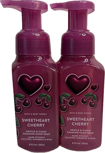 Bath and Body Works Sweetheart Cherry Gentle Foaming Hand Soap Pack of 2 Beauty & Personal Care Bath & Body Works
