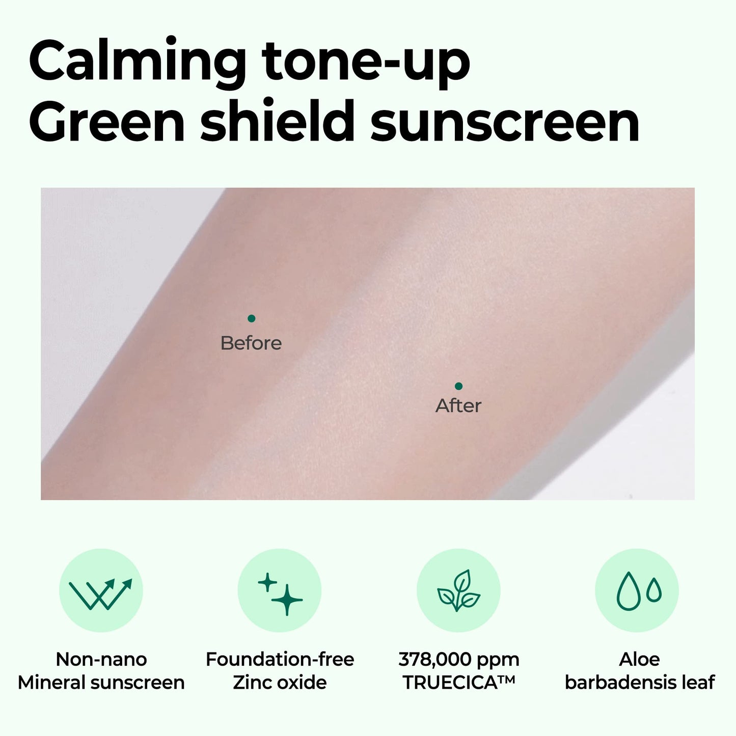 SOME BY MI Truecica Mineral Calming Tone-Up Suncream / SPF50+, PA++++ / 1.69Oz, 50ml / Brightening and Calming Effect/Mild Sun and UV Protection Beauty & Personal Care SOME BY MI