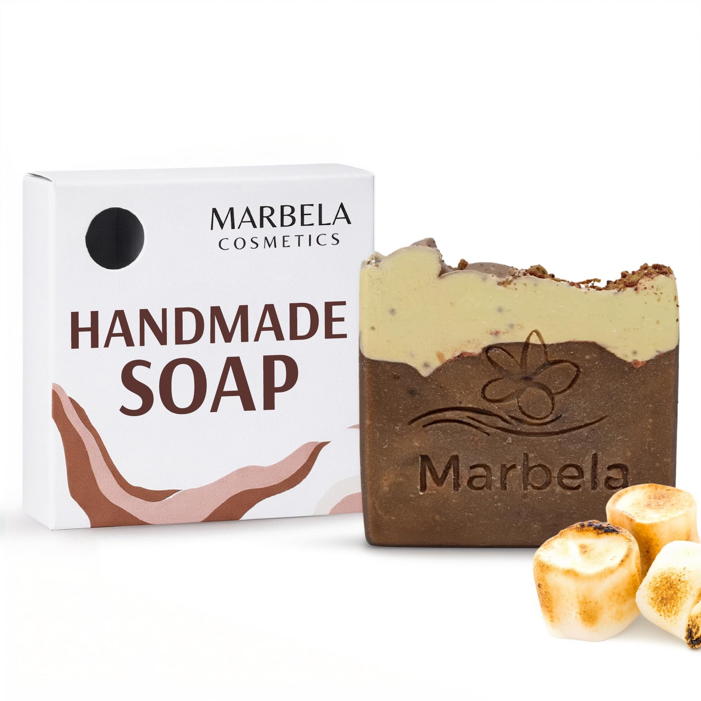 Marbela Cosmetics Yamma Jamma Handmade Soap Bar - Made in USA, Vegan Friendly, Palm Oil Free, Natural Bar Soap - Gentle Face & Body Soap for Daily Beauty & Personal Care Marbela