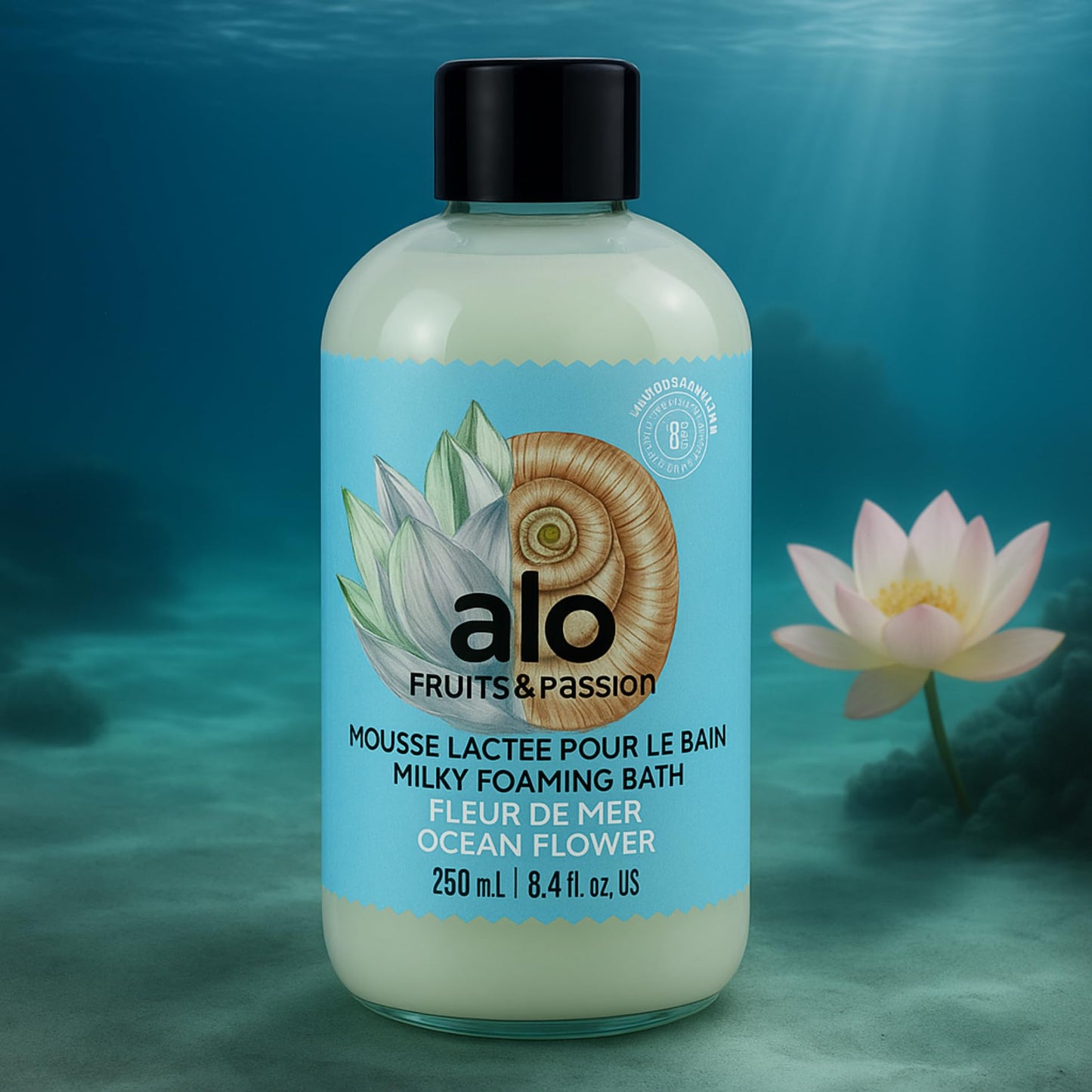 ALO Fruits & Passion Ocean Flower Travel Set - Hand Soap & Milky Foaming Bath Duo, 8.4 fl oz Each Beauty & Personal Care ALO FRUITS & PASSION