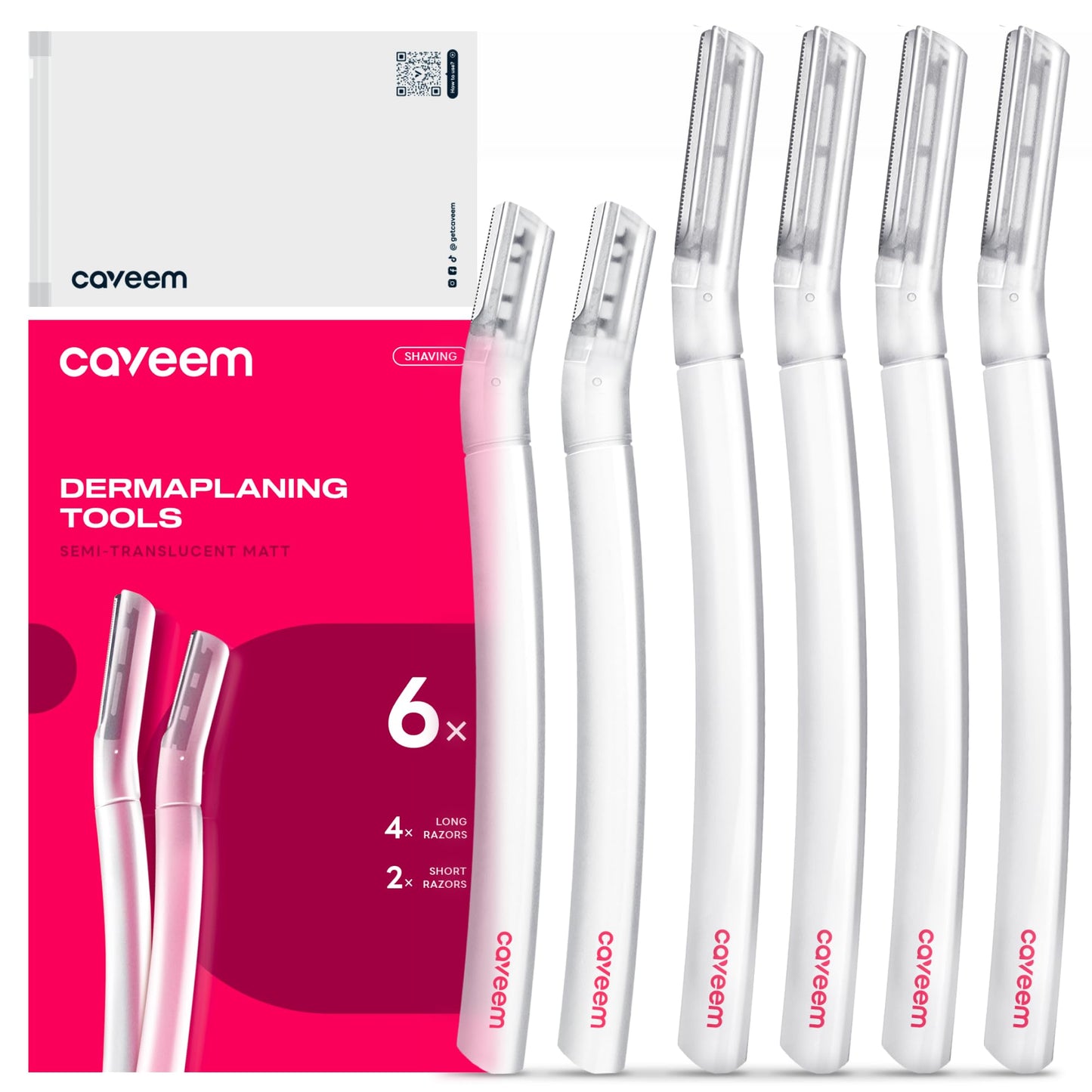 CAVEEM Dermaplane Razor for Women, Dermaplaning Tool - Face Razors for Women and Men, Eyebrow Trimmer and Facial Hair Removal Shaver, Gentle Beauty and Personal Care CAVEEM