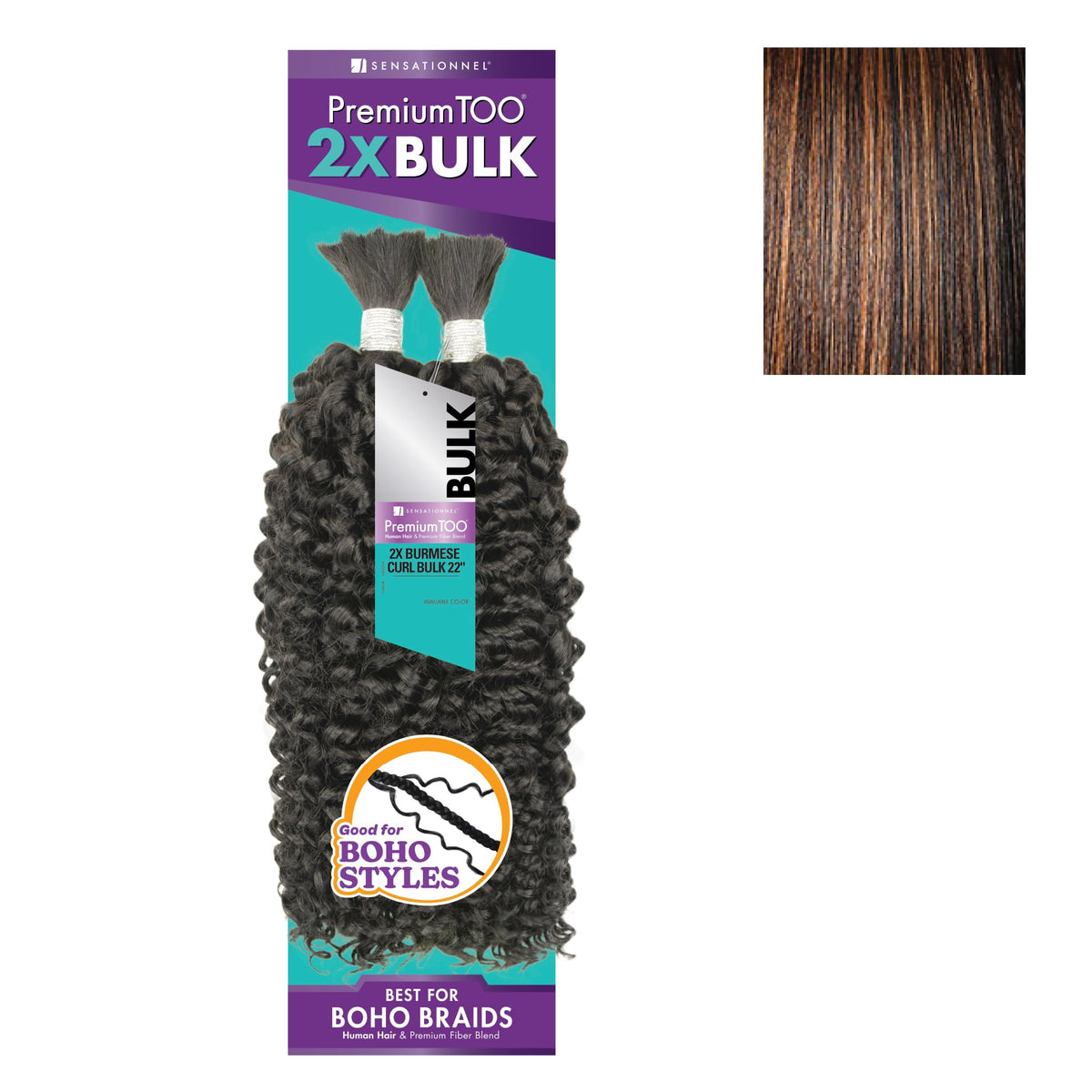 Sensationnel PremiumToo Bulk Weaving-2X Burmese Curl,22 inch, S1B/30