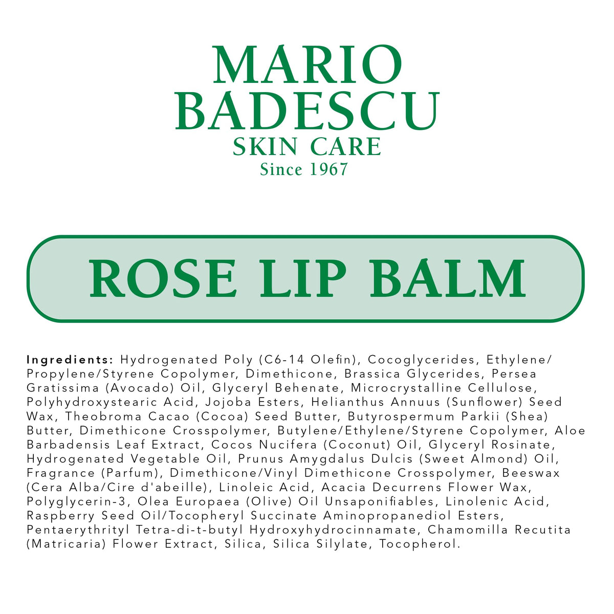Mario Badescu Moisturizing Rose Lip Balm for Dry Cracked Lips, Infused with Coconut Oil and Shea Butter, Ultra-Nourishing Lip Care Moisturizer Beauty & Personal Care Mario Badescu