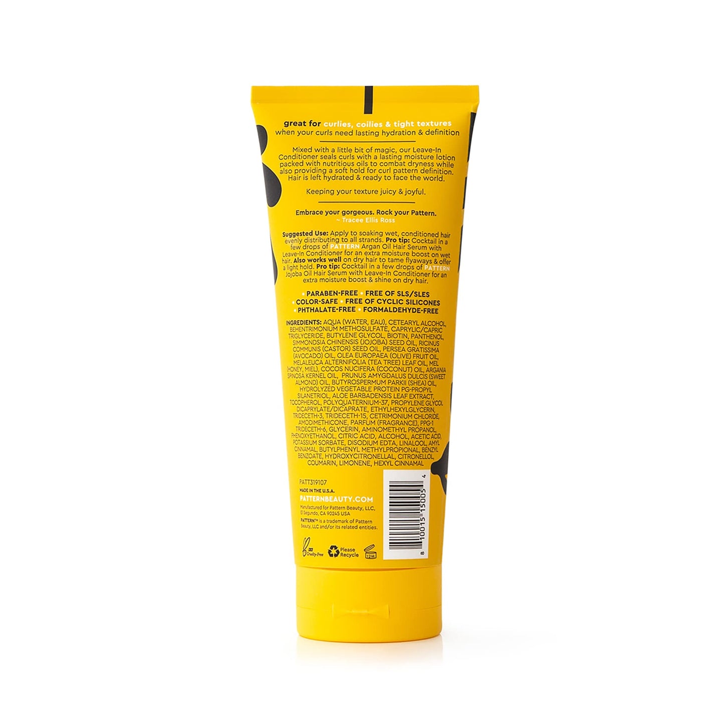 PATTERN Beauty by Tracee Ellis Ross Leave-In Conditioner 9.8 fl oz - Rich Moisture for Curly, Coily and Tight-Textured Hair, 3a to 4c Beauty & Personal Care PATTERN