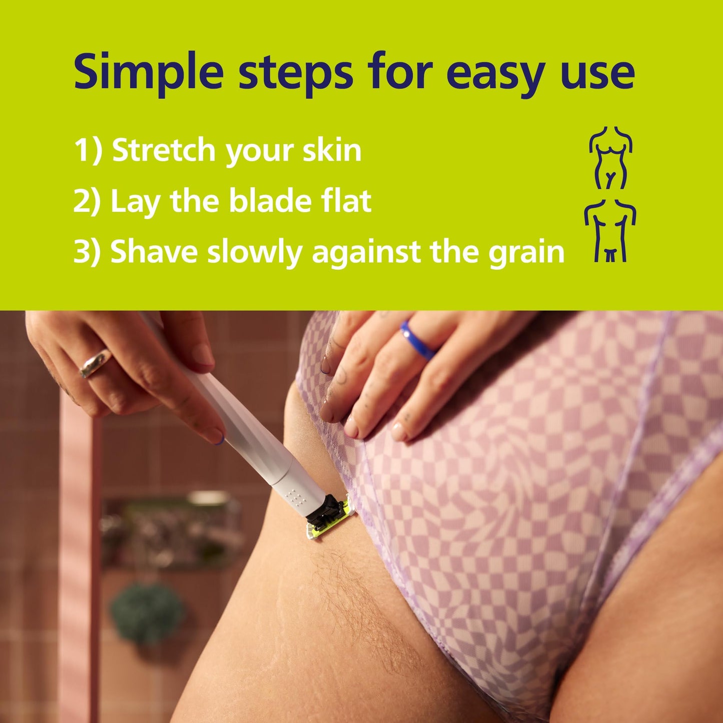 Philips Norelco OneBlade Intimate, Designed For Pubic Grooming, Trim & Shave With Extra Skin Protection, Model QP1924/70 Beauty and Personal Care Norelco