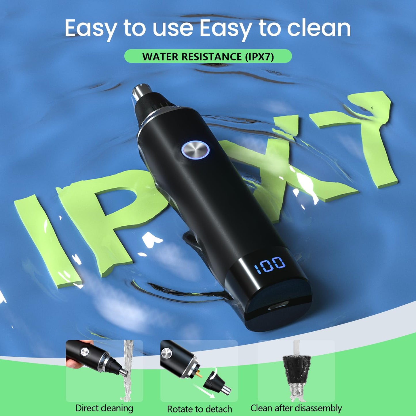 Ear and Nose Hair Trimmer for Men Women, 2026 Professional Painless USB Rechargeable Eyebrow & Facial Hair Trimmer, 13,000 RPM Precision Tool Beauty and Personal Care Yinowt