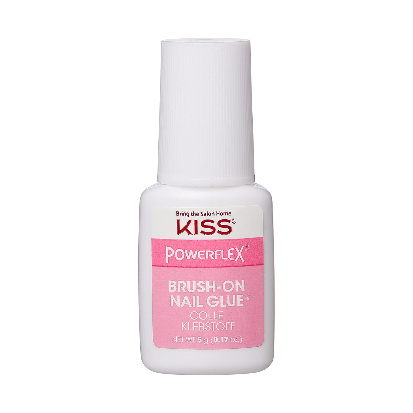 KISS PowerFlex Ultra-Hold Super Strength Instant Bond Flex Formula Brush-On Nail Glue, Application of Artificial Nails & Natural Nail Repair - 3-Pack Beauty & Personal Care KISS