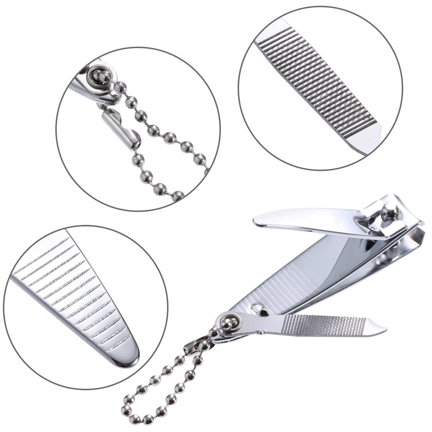 Bememo 12 Pieces Stainless Nail Clippers Set Fingernail and Toenail Clippers Nail Cutter Tool Set for Men and Women(Silver) Beauty & Personal Care Bememo