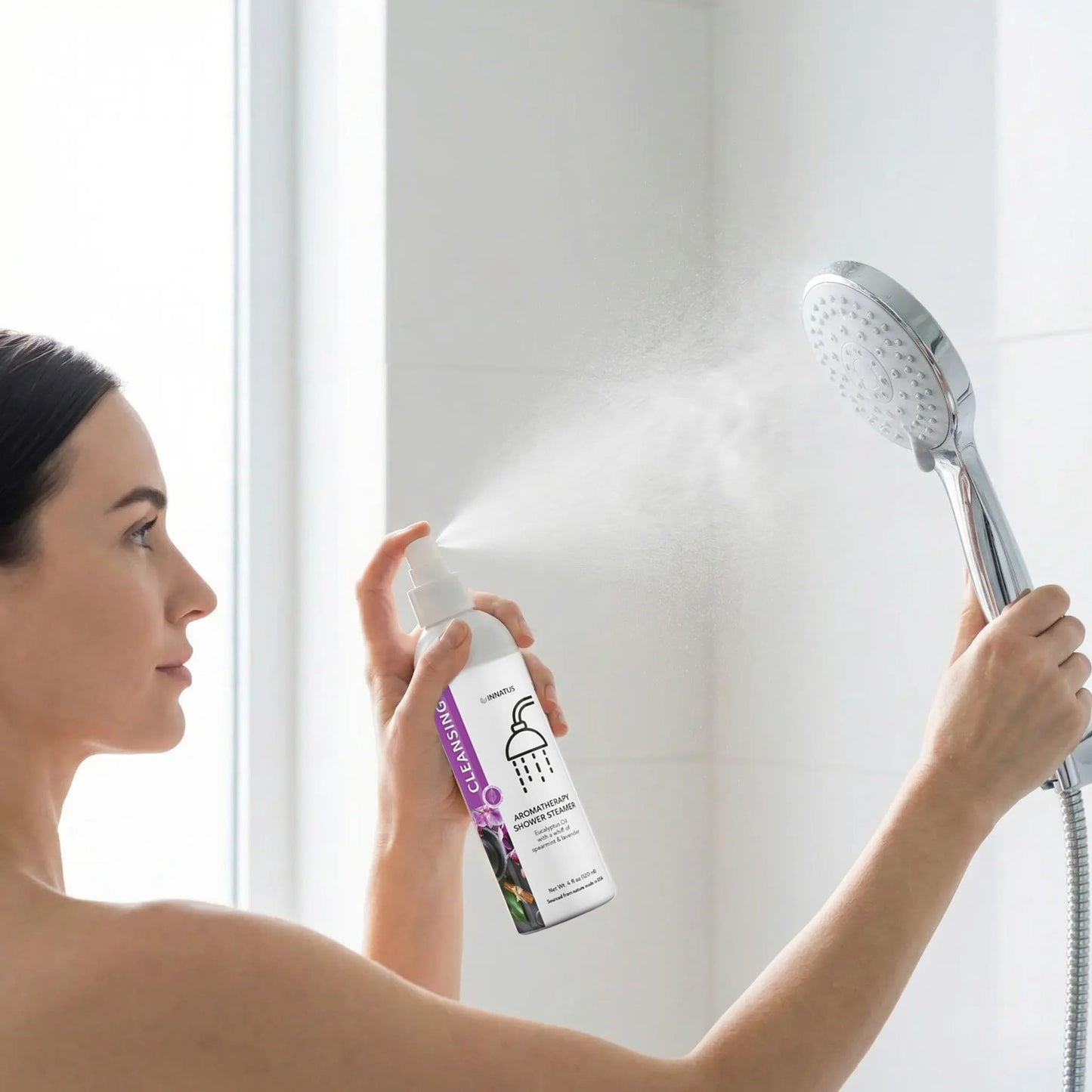 Soothing Shower Spray - 4oz Aromatherapy Shower Steamer Mist for a Spa-Like Experience - Elevates Your Shower - All-Natural Essential Oils (Speermint) Beauty and Personal Care INNATUS