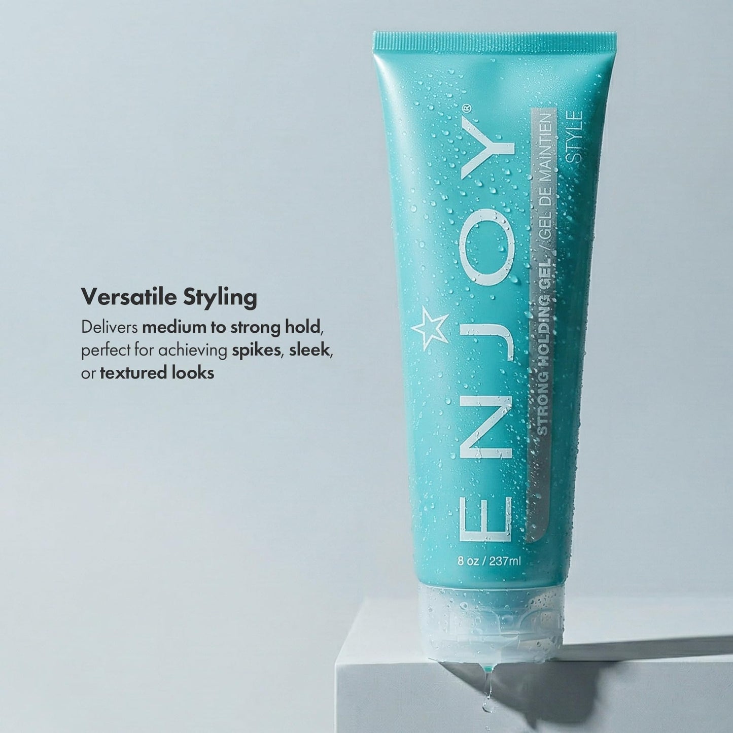 Enjoy Strong Holding Gel, Versatile, Alcohol Free Styling with Medium to Strong Hold & Volume Boost (8 oz) Beauty & Personal Care Enjoy