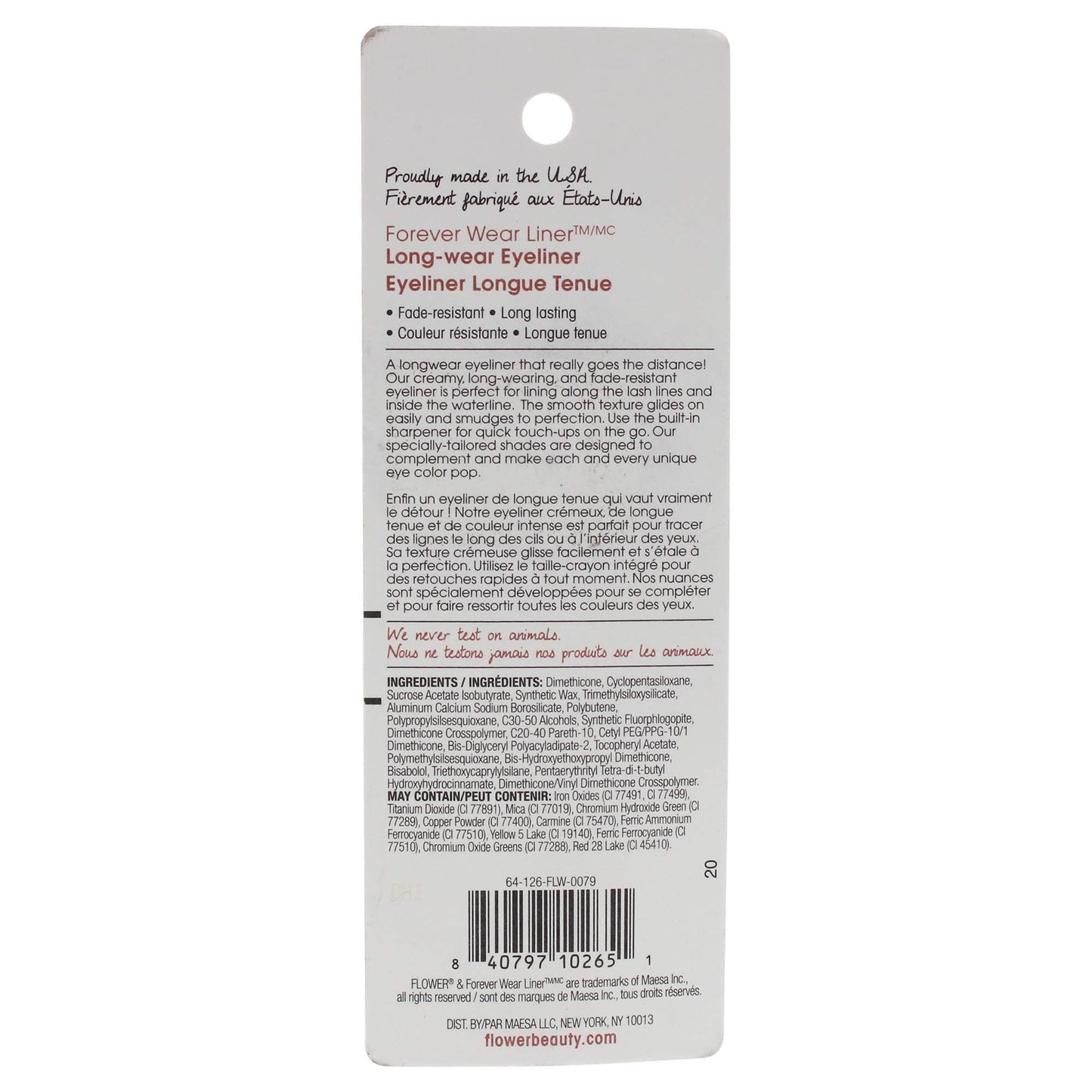 FLOWER BEAUTY By Drew Barrymore Forever Wear Long Wear Eyeliner Pencil - Long Lasting + Fade-Resistant - Smudge-Resistant - Smooth Application Beauty & Personal Care FLOWER BEAUTY