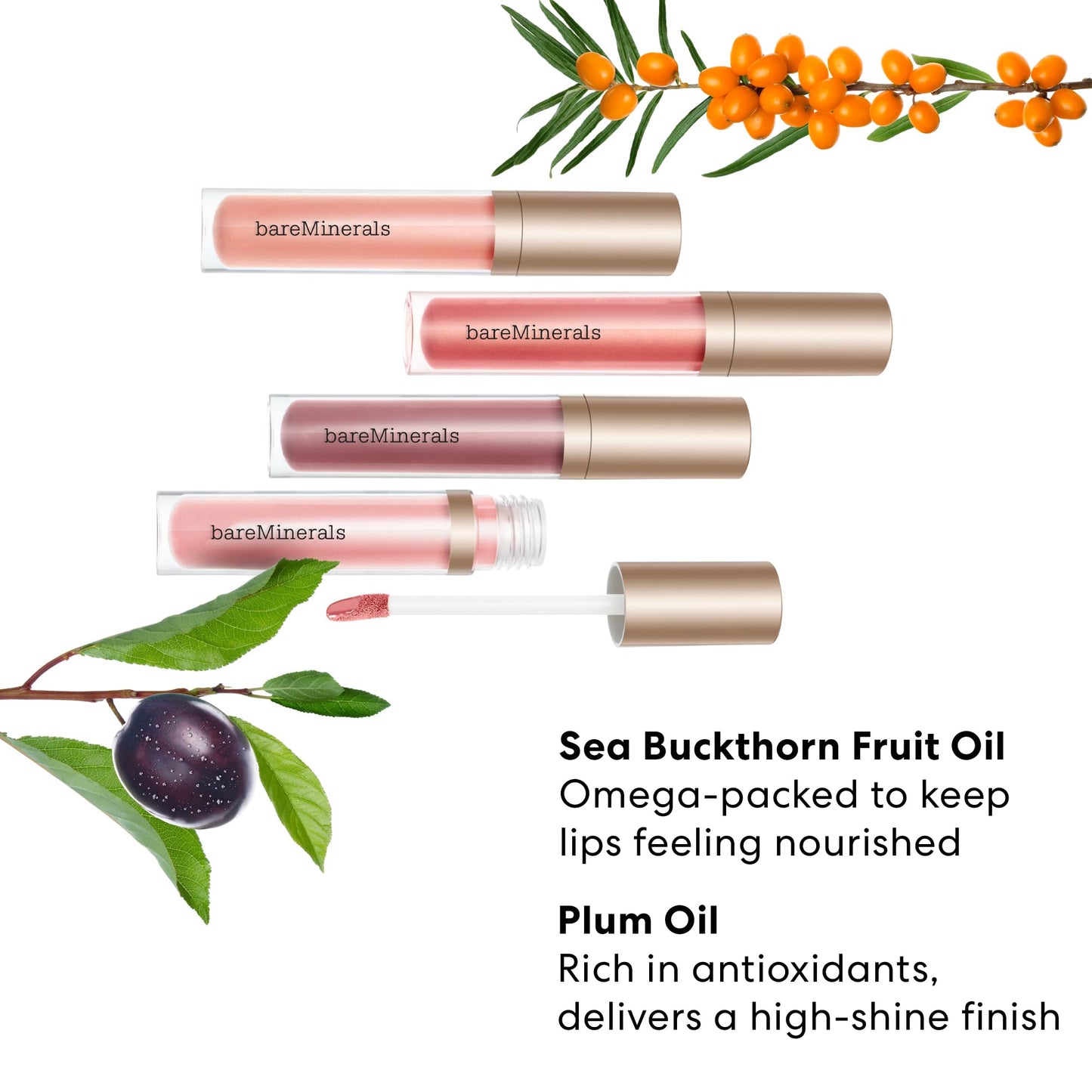 bareMinerals Mineralist Lip Gloss-Balm, Hydrating Lip Gloss + Balm Hybrid, Sheer Glossy Lip Balm, No Stickiness, Improves Lip Smoothness, Vegan Beauty & Personal Care bareMinerals