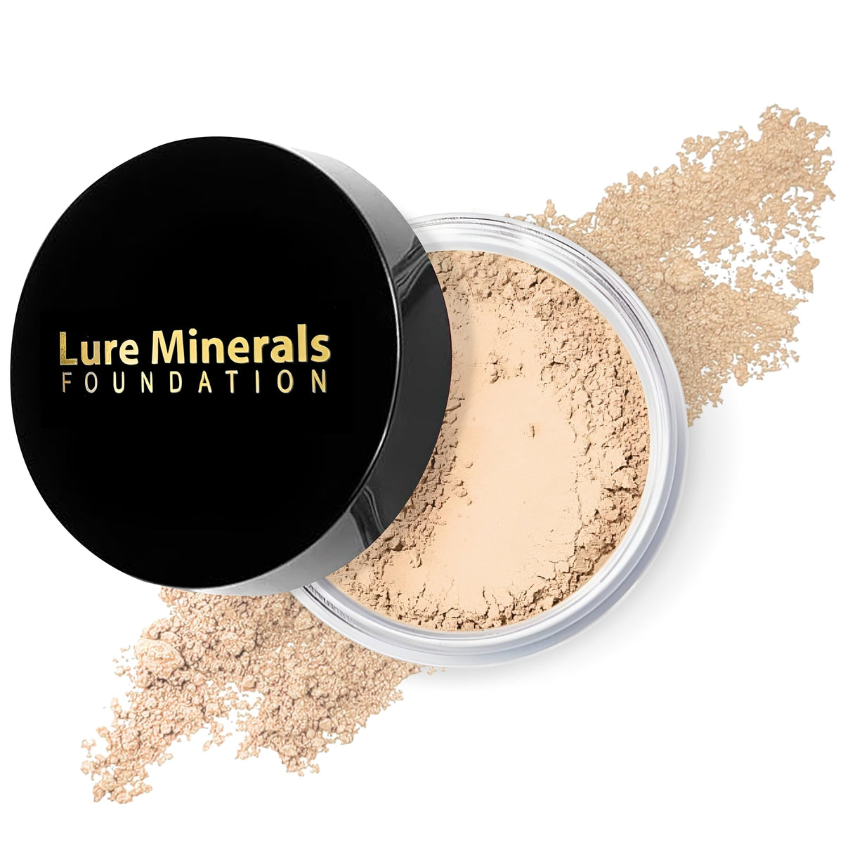 Lure Minerals Foundation Loose Powder 8g Sifter Jar- Choose Color,free of Harmful Ingredients (Compare to Bare Minerals (Fair Matte 8 Grams)