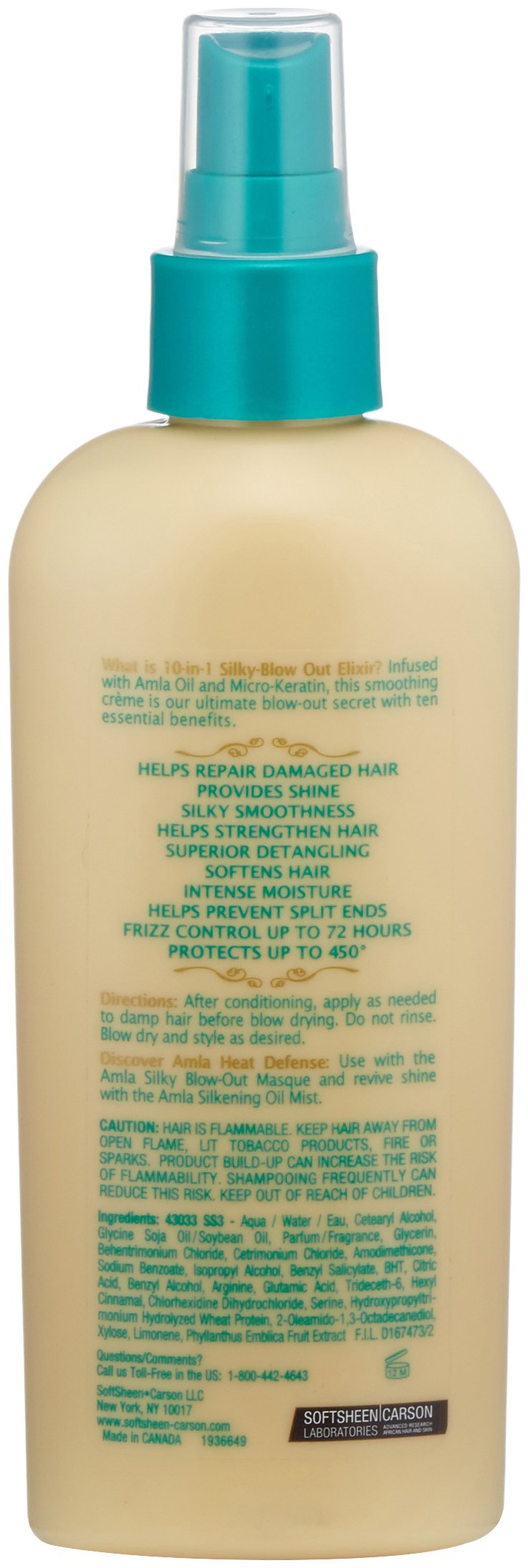 SoftSheen-Carson Optimum Salon Haircare Amla Legend 10-in-1 Silky Blow-Out Elixir, 6 oz Beauty & Personal Care SoftSheen