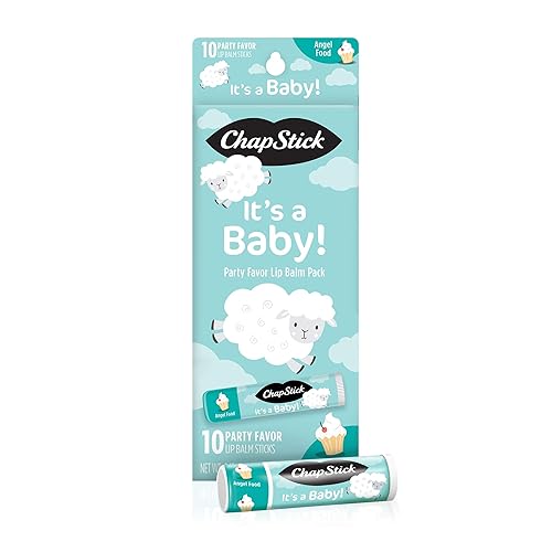 Chapstick Party Favor Lip Balm Gift Pack It's a Baby 10 sticks 0.15 oz each, Cream White Beauty & Personal Care ChapStick