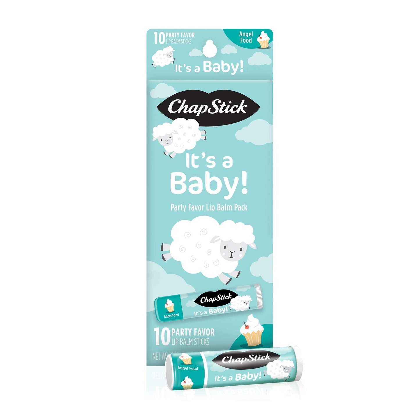 Chapstick Party Favor Lip Balm Gift Pack It's a Baby 10 sticks 0.15 oz each, Cream White Beauty & Personal Care ChapStick