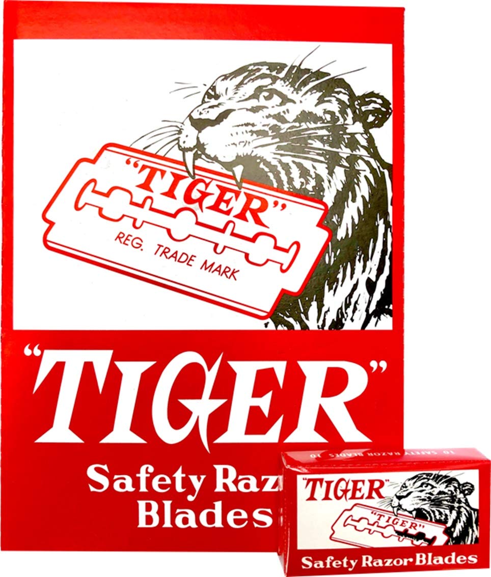 100 Tiger Carbon Double Edge Razor Blades Beauty and Personal Care Czech Blades