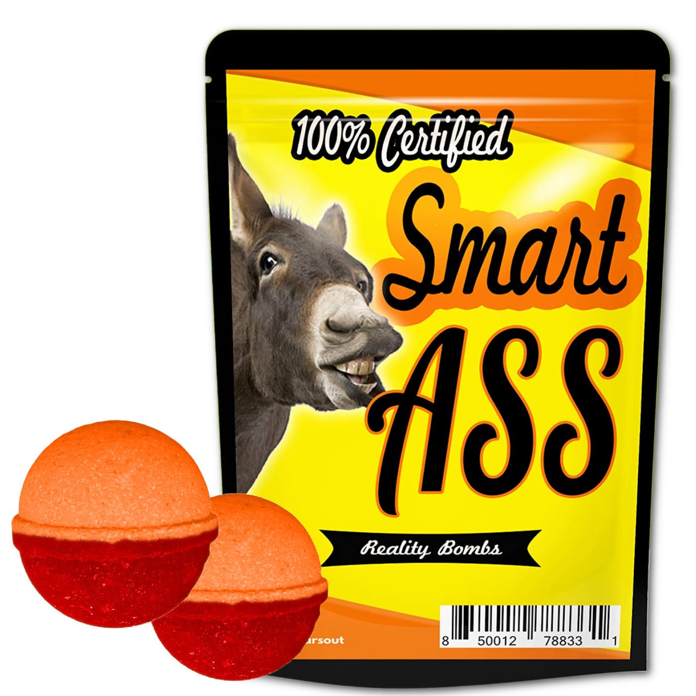 Certified Smart Ass Bath Bombs - XL Black and Red Fizzers for Adults - Handcrafted, Made in America, 2 Count Beauty & Personal Care Gears Out
