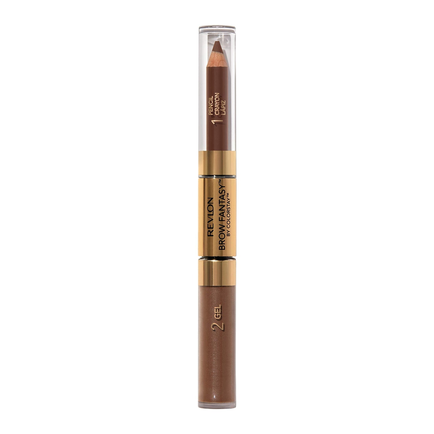 Revlon Eyebrow Gel & Pencil, ColorStay Brow Fantasy 2-in-1 Eye Makeup, Longwearing with Precision Tip, 105 Brunette, 0.04 Oz Beauty & Personal Care REVLON