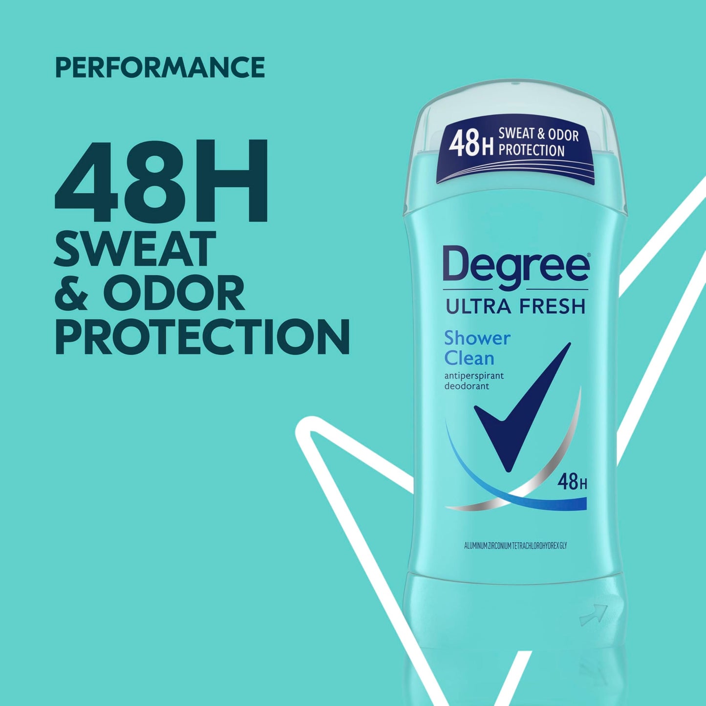 Degree Ultra Fresh Antiperspirant Deodorant Stick Shower Clean Pack of 4 for 48H Sweat and Odor Protection for Women, 2.6 oz Beauty and Personal Care Degree
