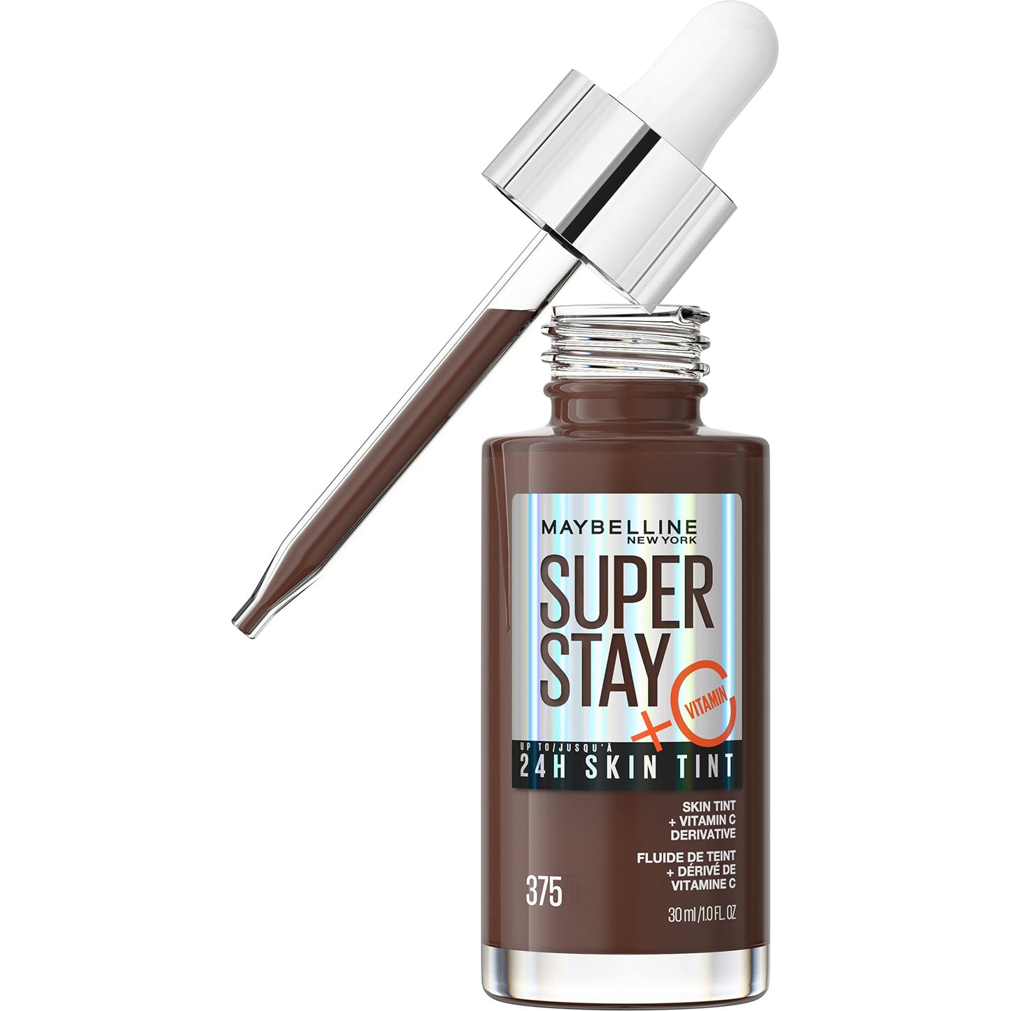 Maybelline Super Stay Up to 24HR Skin Tint, Radiant Light-to-Medium Coverage Foundation, Makeup Infused With Vitamin C, 375, 1 Count Beauty & Personal Care MAYBELLINE