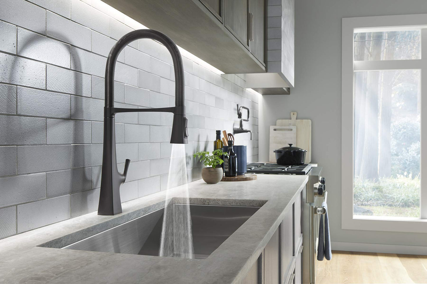 Kohler K-22060-BL Graze Kitchen Sink Faucet, Matte Black 3.3 Ounces Beauty & Personal Care Kohler