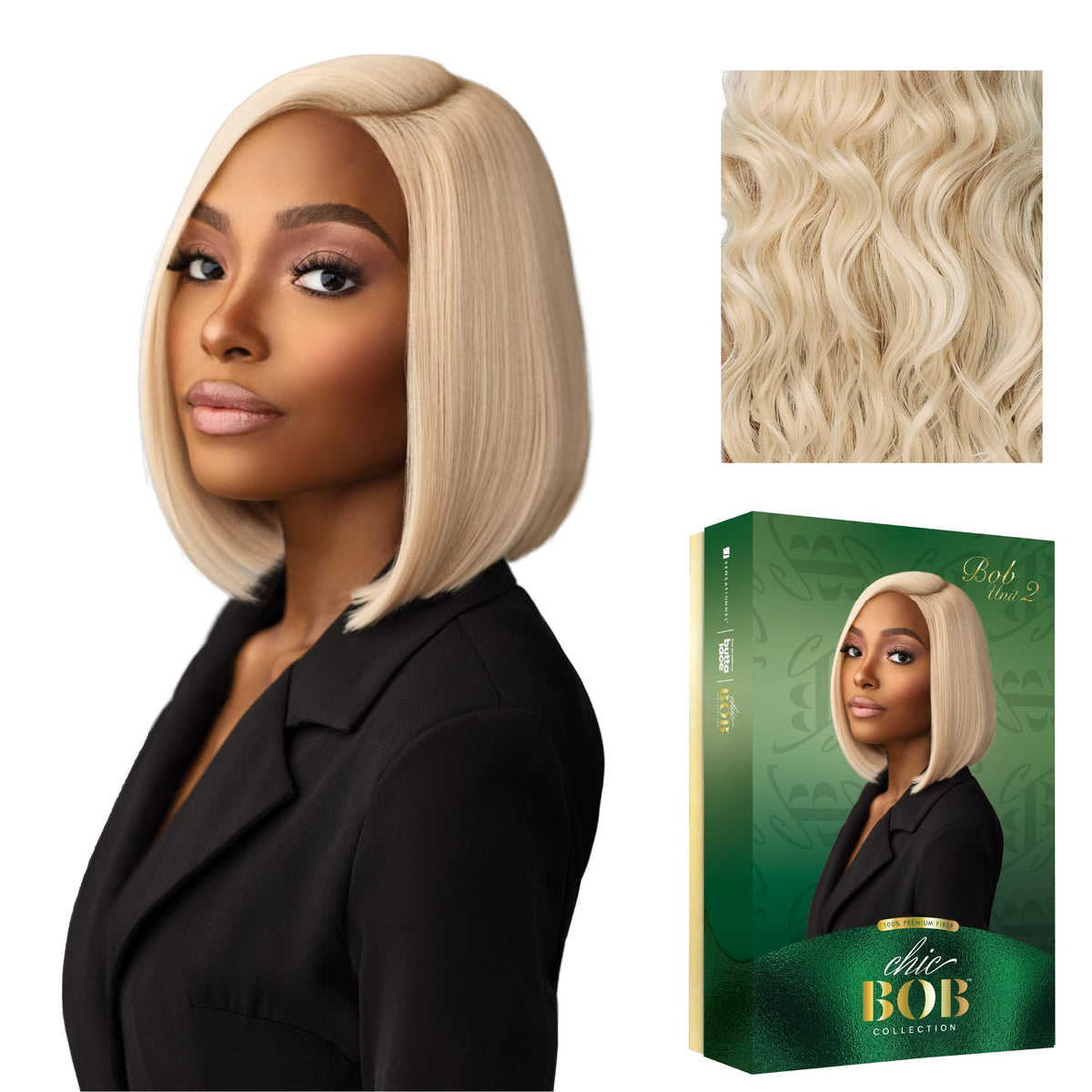 Sensationnel Chicbob Lace Frontwig-Bob Unit 2, CHAMPAGNEBLONDE