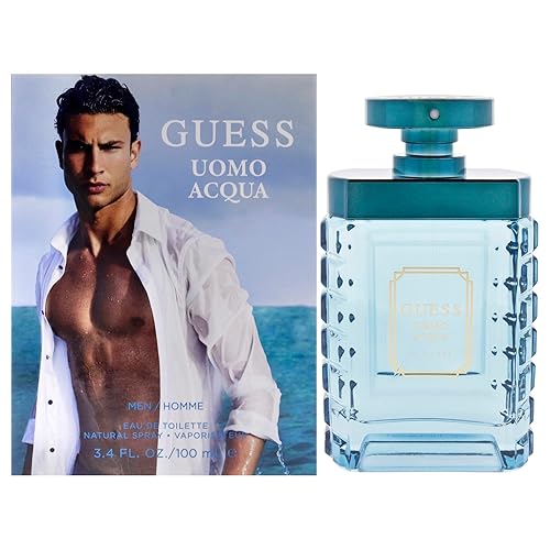 Guess Uomo Acqua Eau de Toilette Cologne Spray For Men, 3.4 Fl. Oz. Beauty & Personal Care GUESS