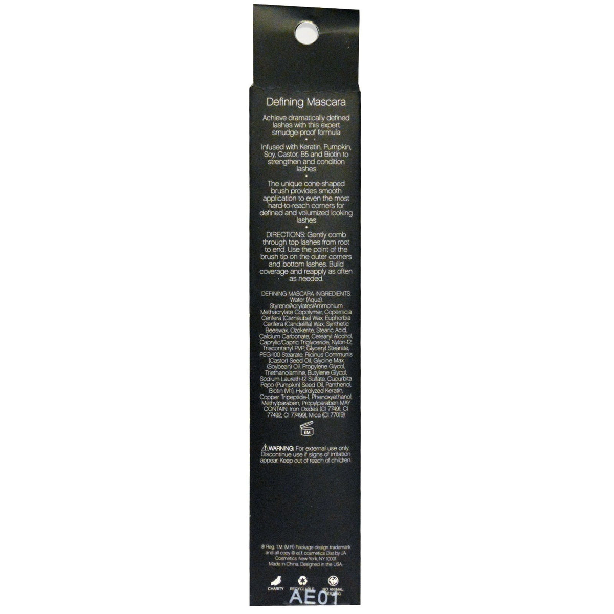 e.l.f. Defining Mascara, Blackest Black, 0.24 Ounce Beauty & Personal Care e.l.f.