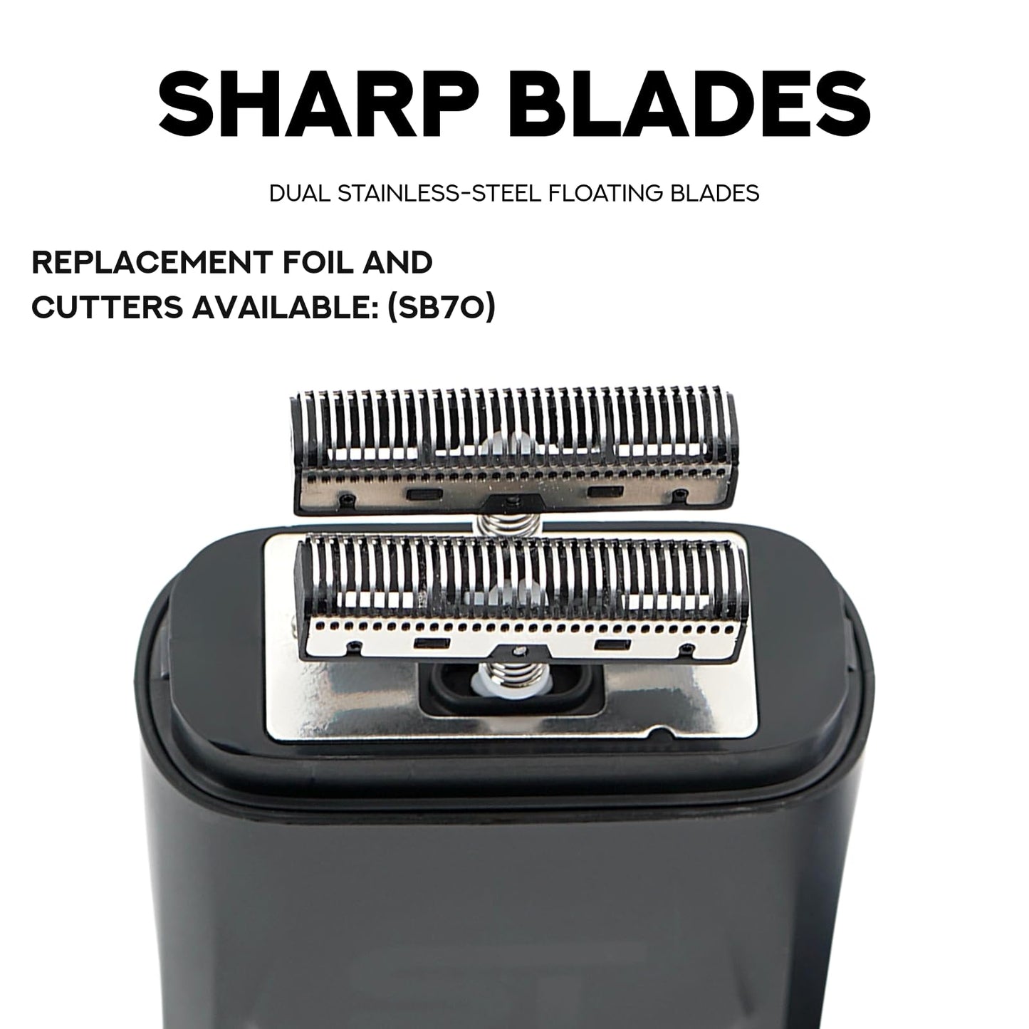 Supreme Trimmer DarkStar Foil Shaver STF720 - 9000 RPM Vector Motor, 150 Min Runtime Corded & Cordless Electric Razor - Hypoallergenic Foils for Face Beauty and Personal Care Supreme Trimmer