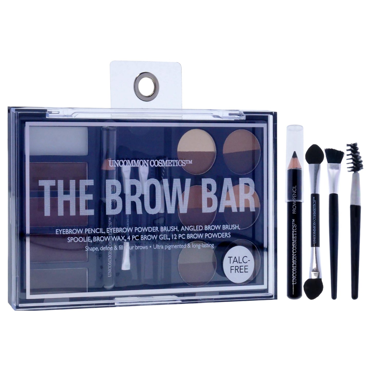 Uncommon Cosmetics The Brow Bar - All-in-One Kit with Variety of Ultra-Pigmented Shades - Eyebrow Gel, Brow Wax and 16 Brow Powders - 21 Pc Gift Set Beauty & Personal Care Uncommon Cosmetics